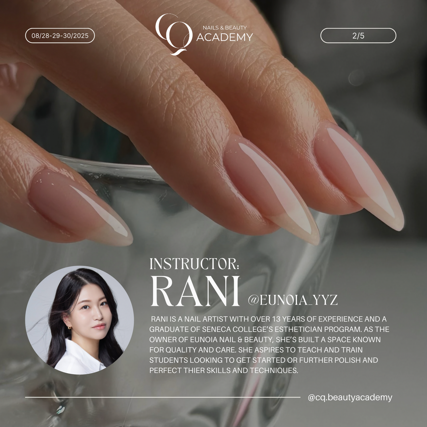 3-Day Korean Nails Masterclass: EUNOIA X CQ Academy (In-Person ONLY)