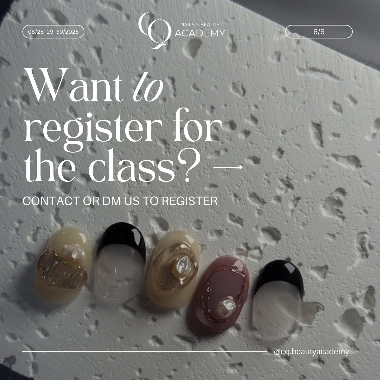 3-Day Korean Nails Masterclass: EUNOIA X CQ Academy (In-Person ONLY)