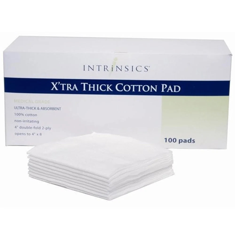 Intrinsics X'Tra Thick Cotton Pads (Box of 100) Classique Nails Beauty Supply Inc.