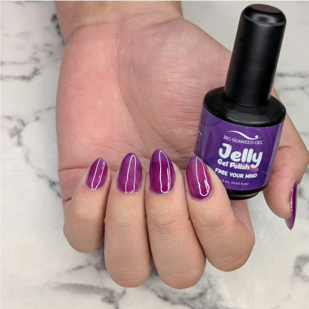 Bio Seaweed Jelly Gel Polish - Flowers On My Mind Collection #J01-J12 (12pcs)