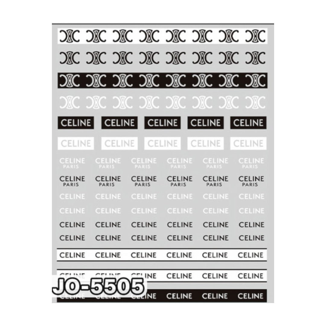 CNBS Nail Stickers, Decals for Nails Luxury Brands Ver 3