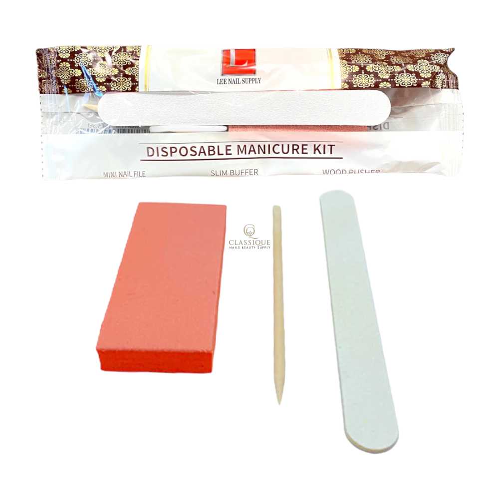 J&J 3pcs Disposable Mani Kit - Classique Nails Beauty Supply