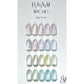 enoi Platinum Magnet Velvet Cat Eye Gel MG89, glitter nails blue