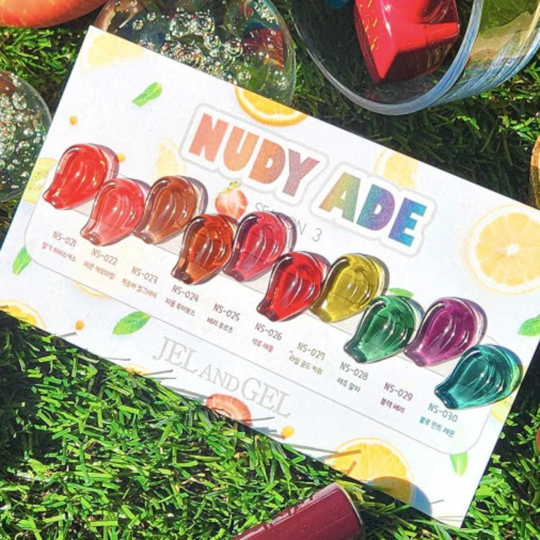 Jel and Gel Syrup Gel Polish - Nudy Ade 3 Collection #NS021-030 (10pcs)