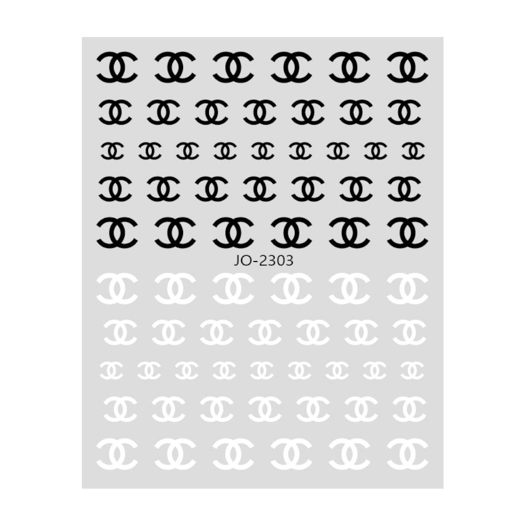 fingernail stickers, art nail stickers, CNBS Nail Stickers, Decals for Nails Fashion Brands