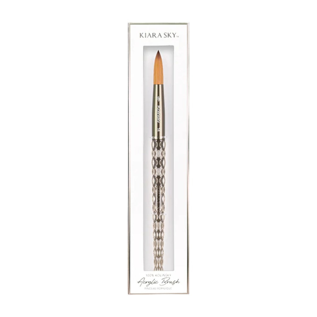 acrylic clear nails Brush pro, Kiara Sky Kolinsky Clear Acrylic Brush