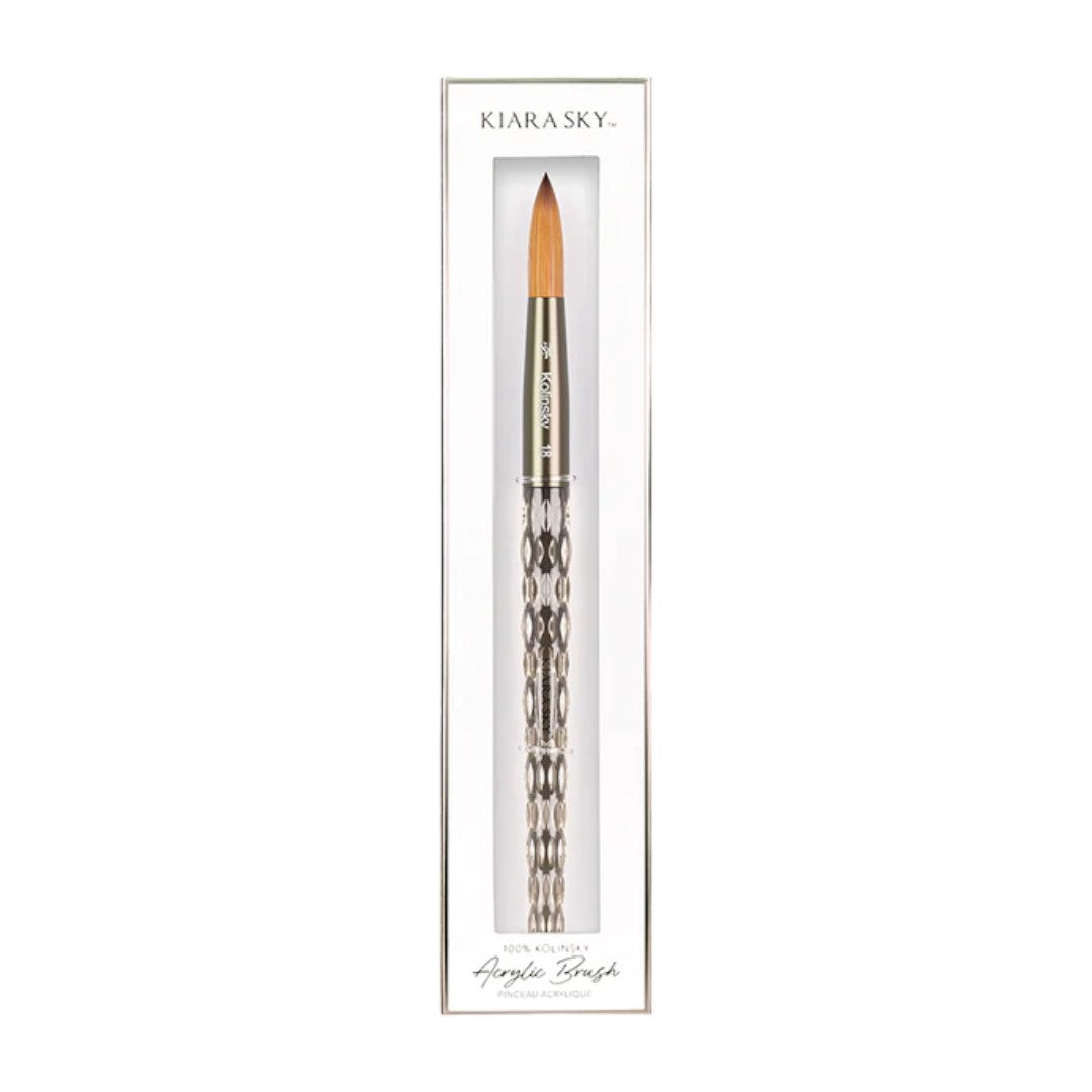 Kiara Sky Acrylic Brush - Kolinsky Clear