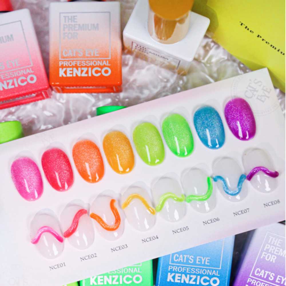 Kenzico Korean Gel Polish, Neon Cat Eye Gel Polish NCE-03