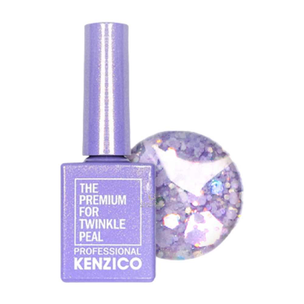 Kenzico Korean Gel Polish, Cherry Blossom Glitter Gel Polish TKP-08