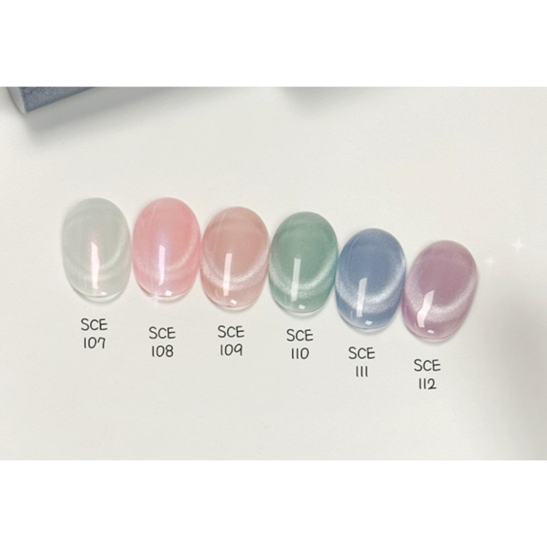 Kenzico Cat Eye Gel Polish - Flash Glow Collection #SCE107-112 (6pcs)