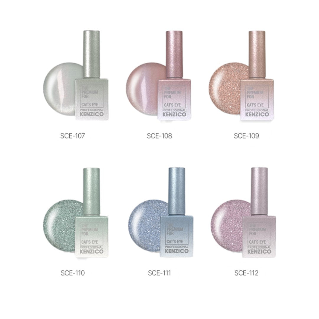 Kenzico Cat Eye Gel Polish - Flash Glow Collection #SCE107-112 (6pcs)