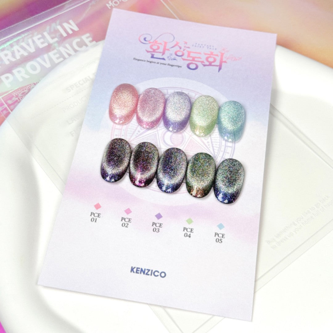 Kenzico Cat Eye Gel Polish - Fantasy Fairy Tale Collection #PCE01-05 (5pcs)
