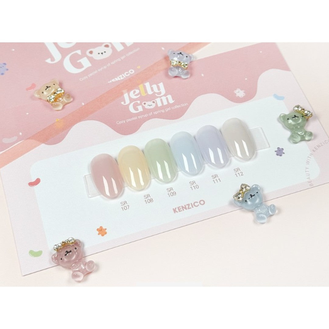 Kenzico Syrup Gel Polish Jelly Gom Collection, korean syrup gel polish, korean gel, korean nails, nails and design, pro nails & spa, the nail shop, beauty and supply store, blue and chrome nails, gel it nails