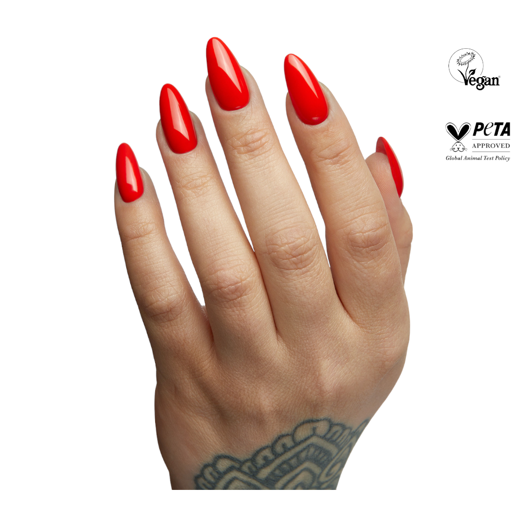 The Gel Bottle Hema-Free Paint - Ketchup 714 | True Red Gel Nail Polish, red design nails