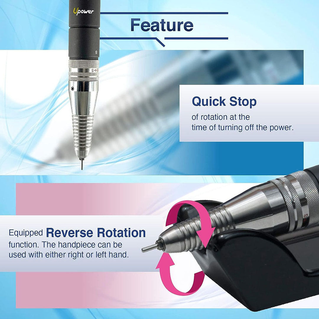 kupa nail drill machine, super up200 nail file machine, e nail canada, professional nail drill, e file manicure