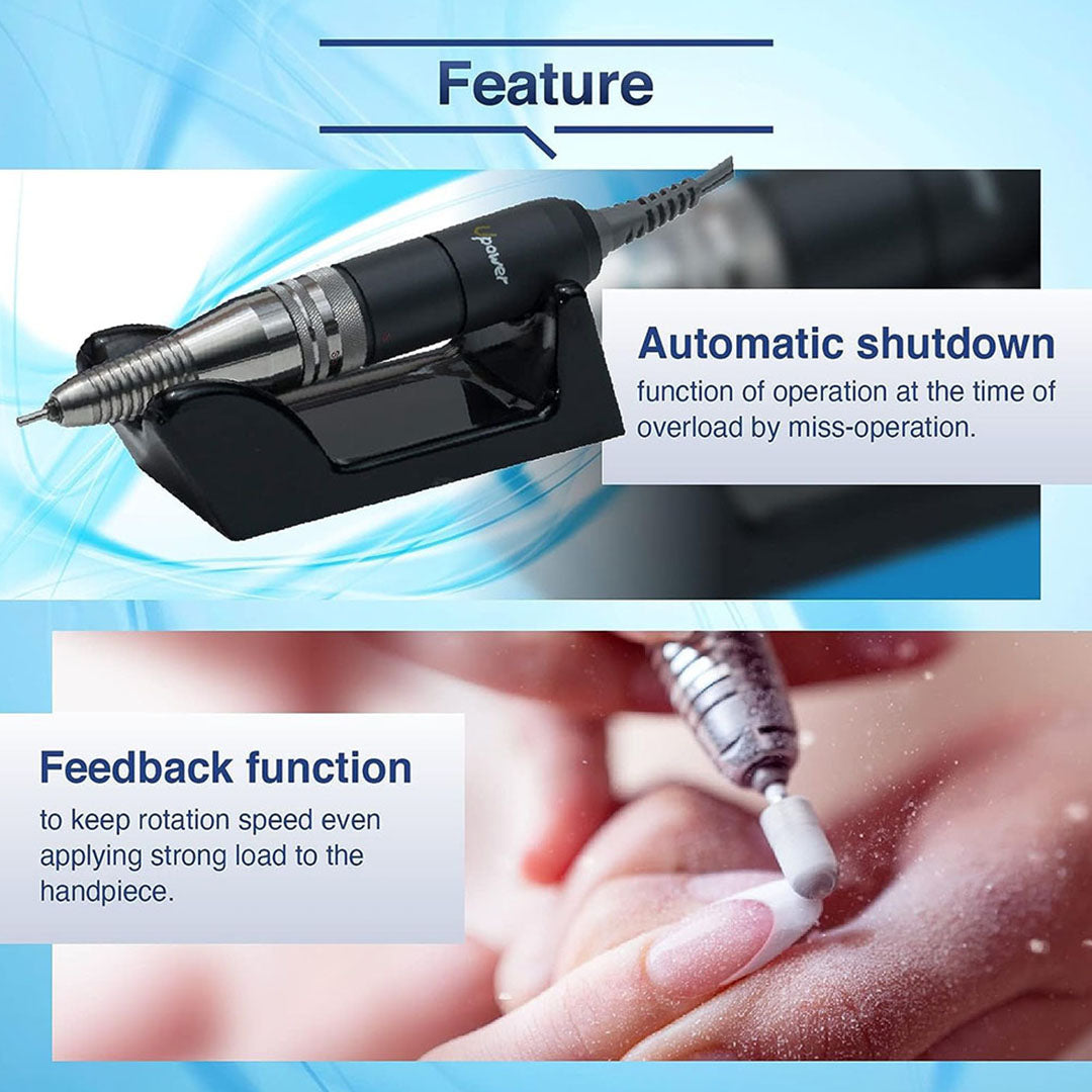 kupa nail drill machine, super up200 nail file machine, e nail canada, professional nail drill, e file manicure