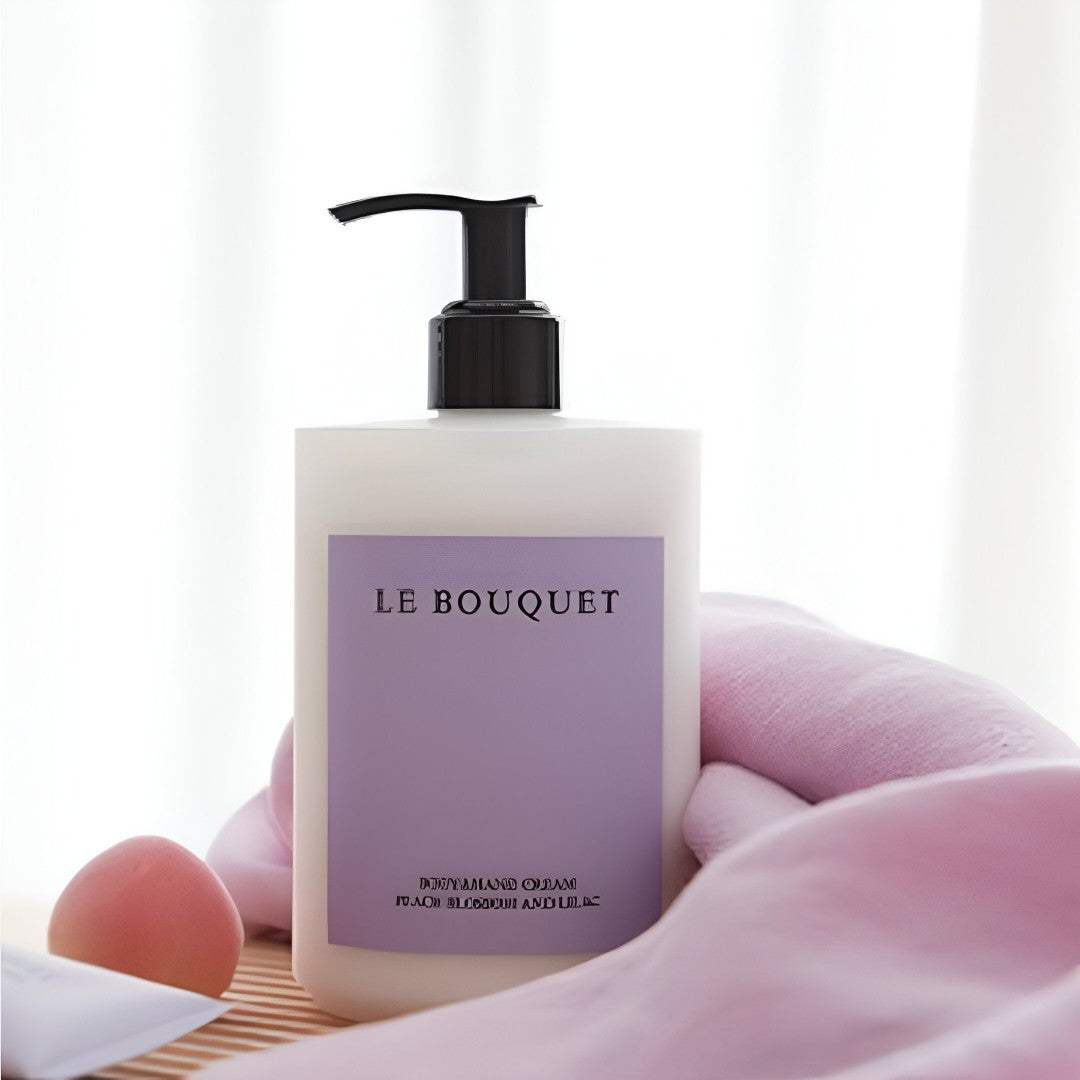 LE BOUQUET Body & Hand Cream - Peach Blossom 450ml
