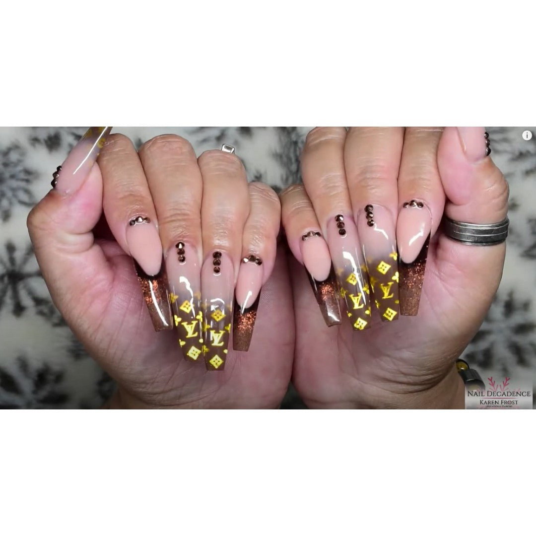 CNBS Transfer Nail Foil for Nail Foil Nail Art Designer Monogram