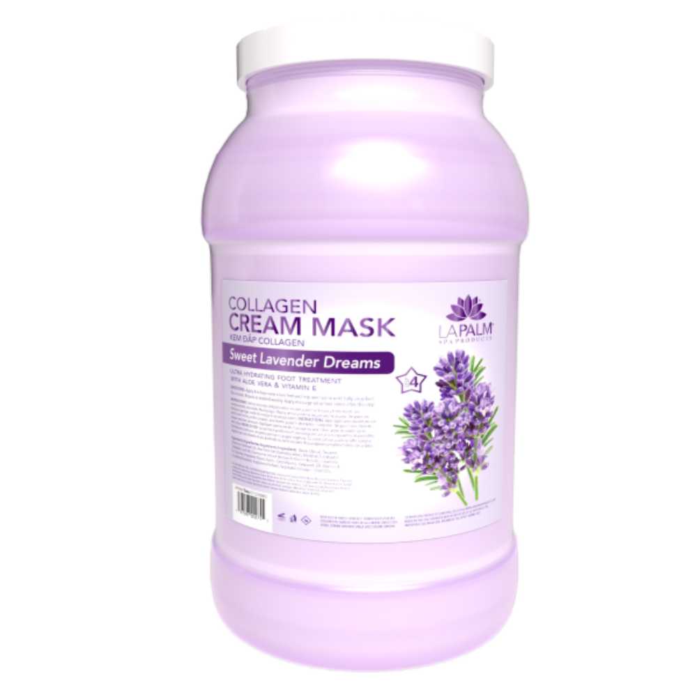 La Palm Collagen Cream Mask Sweet Lavender Dreams, sweet lavender nails & spa