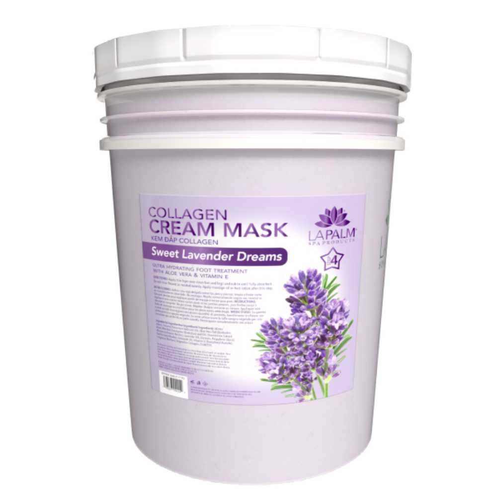 La Palm Collagen Cream Mask Sweet Lavender Dreams, sweet lavender nails & spa