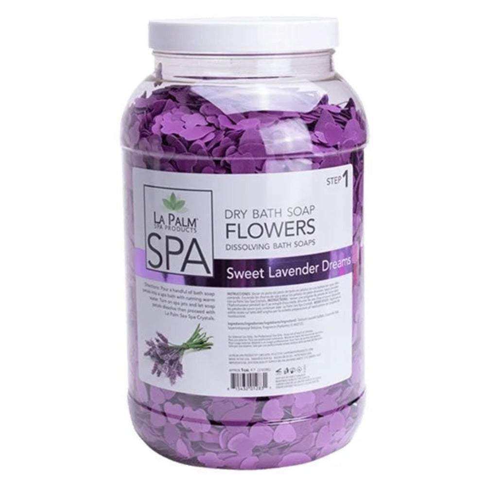 La Palm Dry Bath Flower Soap - Sweet Lavender Dreams 1Gal Classique Nails Beauty Supply Inc.
