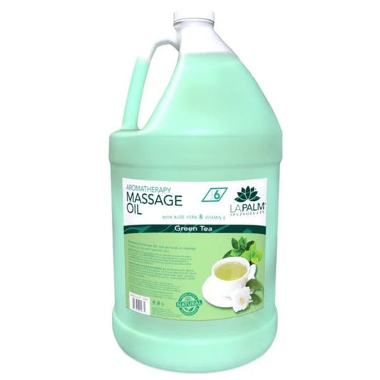 La Palm Massage Oil - Green Tea 1Gal Classique Nails Beauty Supply Inc.