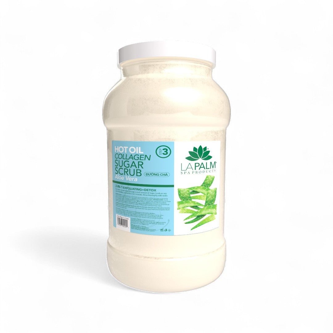 La Palm Hot Oil Sugar Scrub Aloe Vera 1 Gallon, body scrub body​, body scrubs​, best body exfoliating scrub, body scrub body scrub
