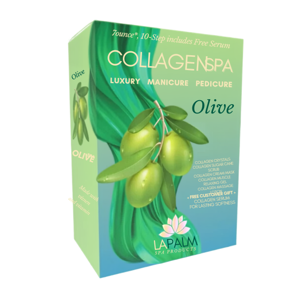 La Palm Collagen Spa 10 Step w/ Pedi Kit - Olive