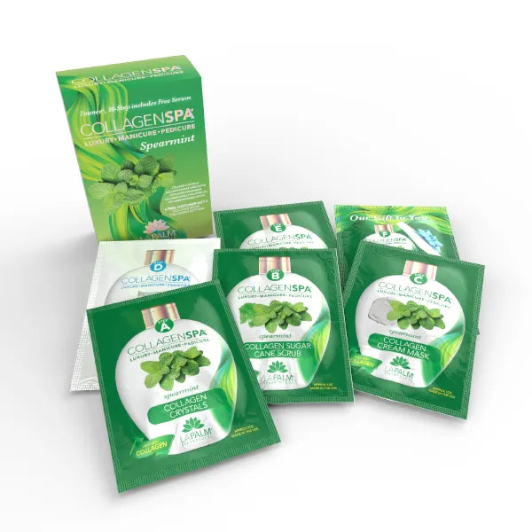 La Palm Collagen Spa 10 Step w/ Pedi Kit - Spearmint