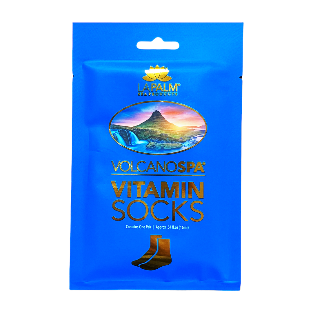 La Palm Volcano Spa Pedicure Vitamin Socks