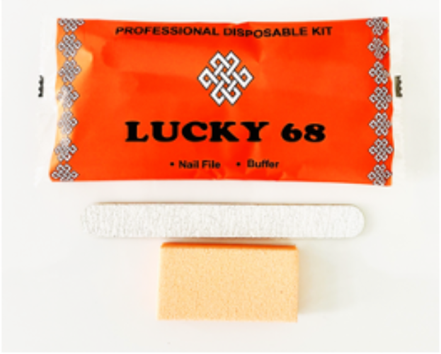 Lucky 68 Disposable 2pcs Manicure Kit (Case of 300)