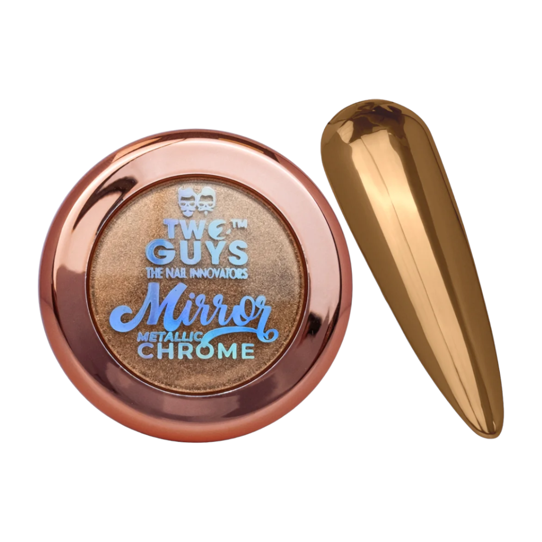 2Guys Mirror Metallic Chrome Nail Powder - Cooper M04