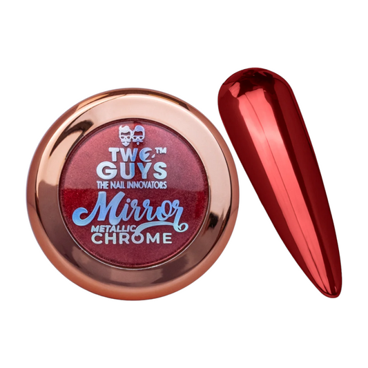 2Guys Mirror Metallic Chrome Nail Powder - Red M11