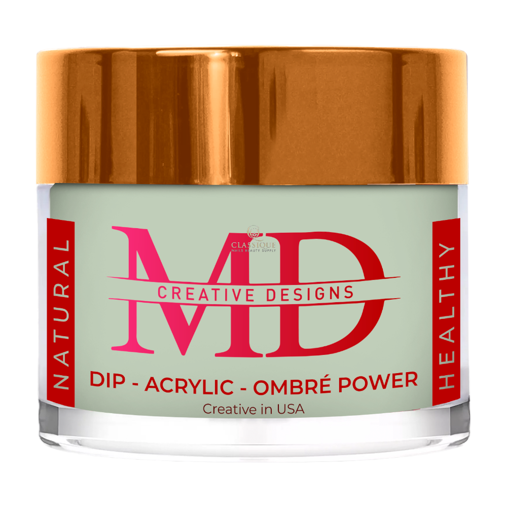 MD Nails, Acrylic & Dipping Powder - 135 mint, pastel green, best acrylic powder brands, pro nail supply