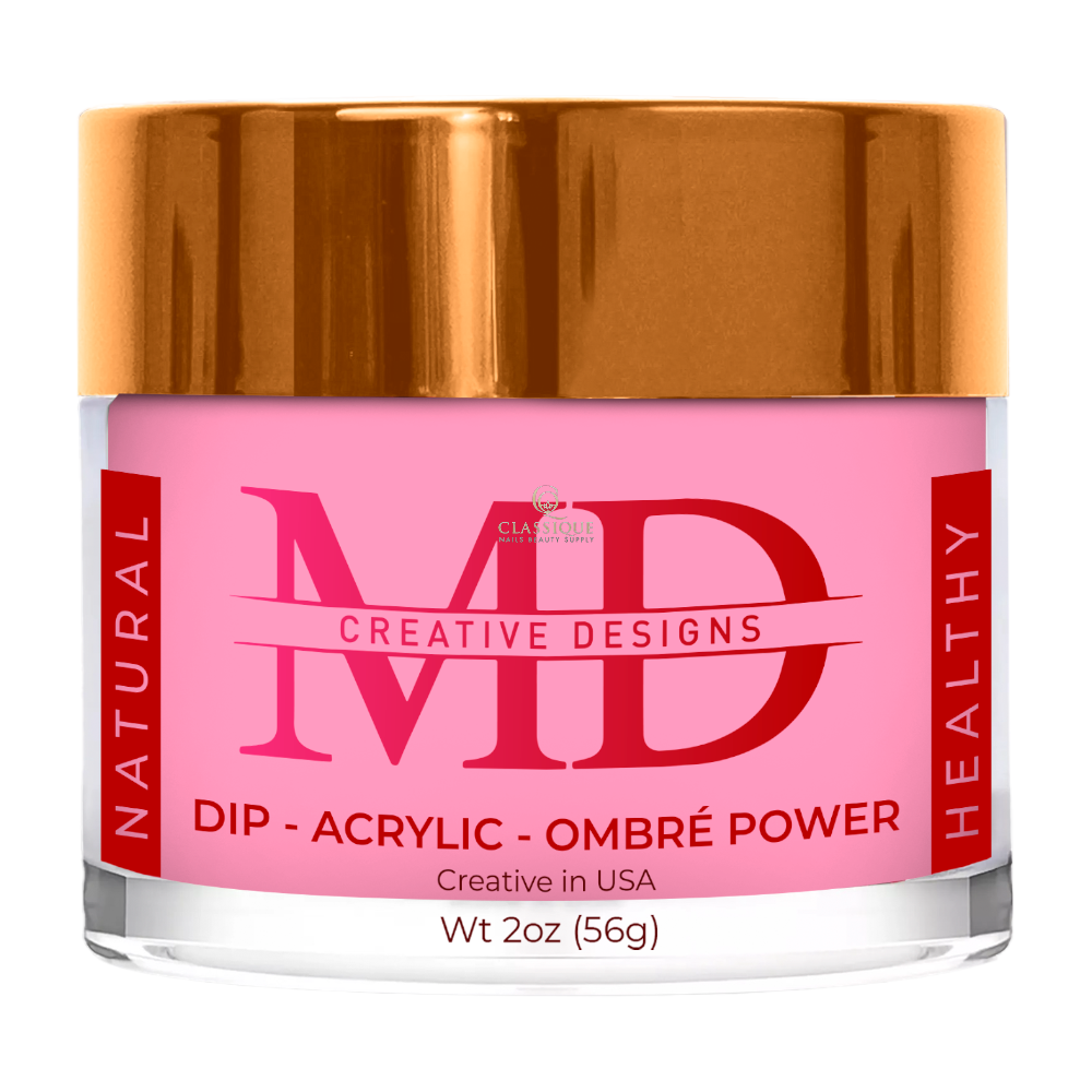 MD Nails, Acrylic & Dipping Powder - 7 vivid coral pink, best acrylic powder brands, top nail supply