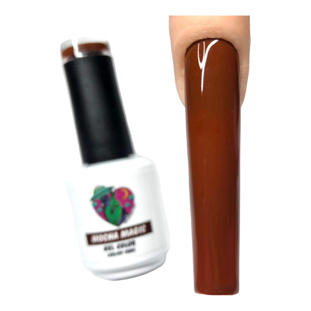 Cruelty Free Gel Polish - Mocha Magic | Nailz By Dev Canada, flower nail art designs for toes