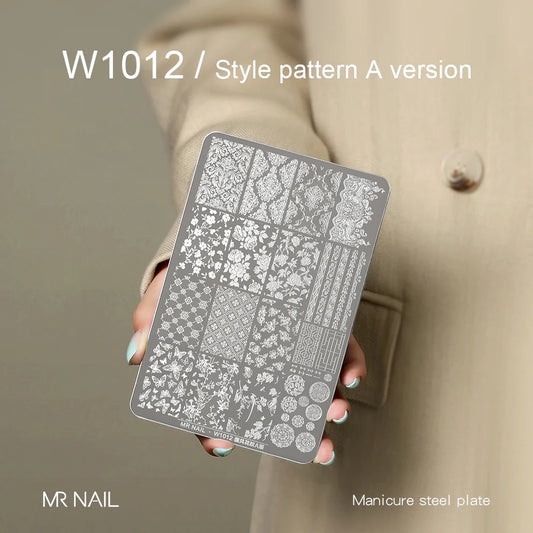MR.NAIL Nail Art Stamping Plates - Chinese Style Pattern A Version #W1012
