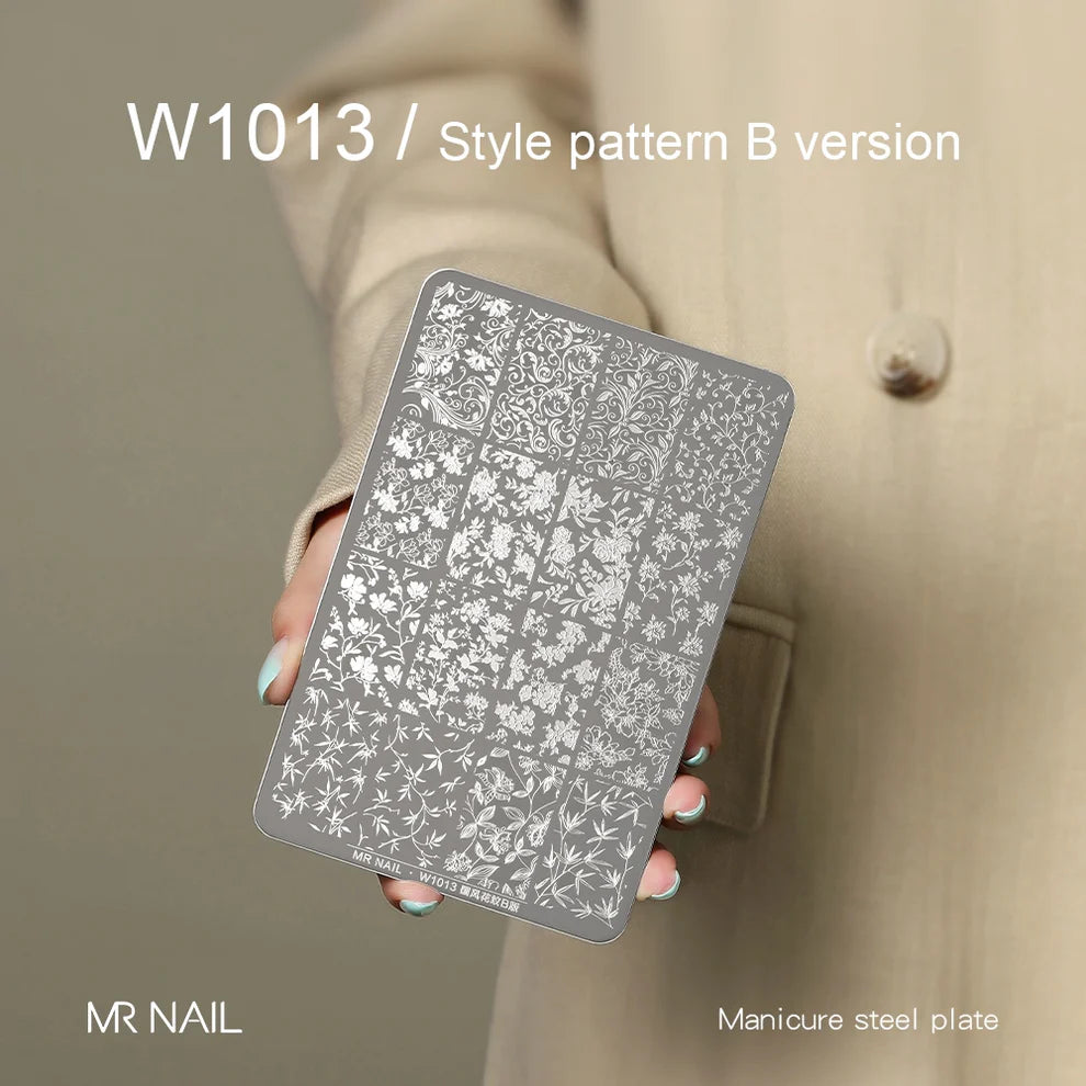 MR.NAIL Nail Art Stamping Plates - Chinese Style Pattern B Version #W1013