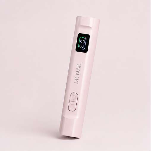 MR.NAIL Rechargeable LED/UV Mini Nail Lamp  - Frosted Pink #W219