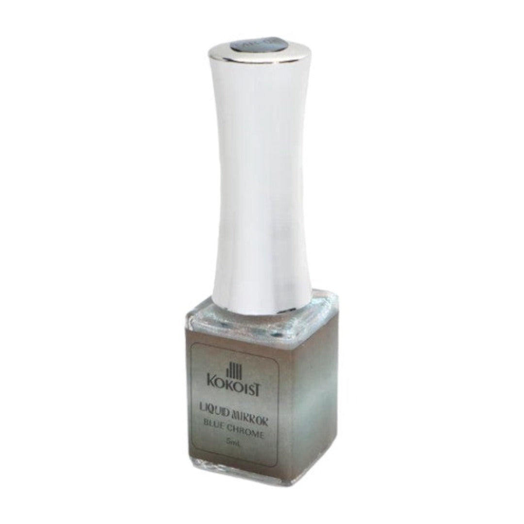 Kokoist Mirror Blue Chrome Liquid MR06, Chrome Nails, chrome ombre nails