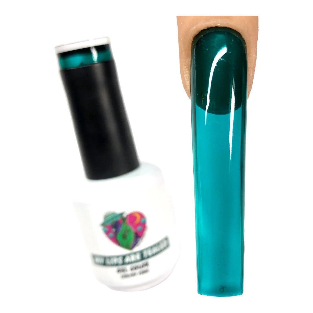 Cruelty Free Gel Polish - My Lips Are Tealed | Nailz By Dev Canada, easy toe nail art designs