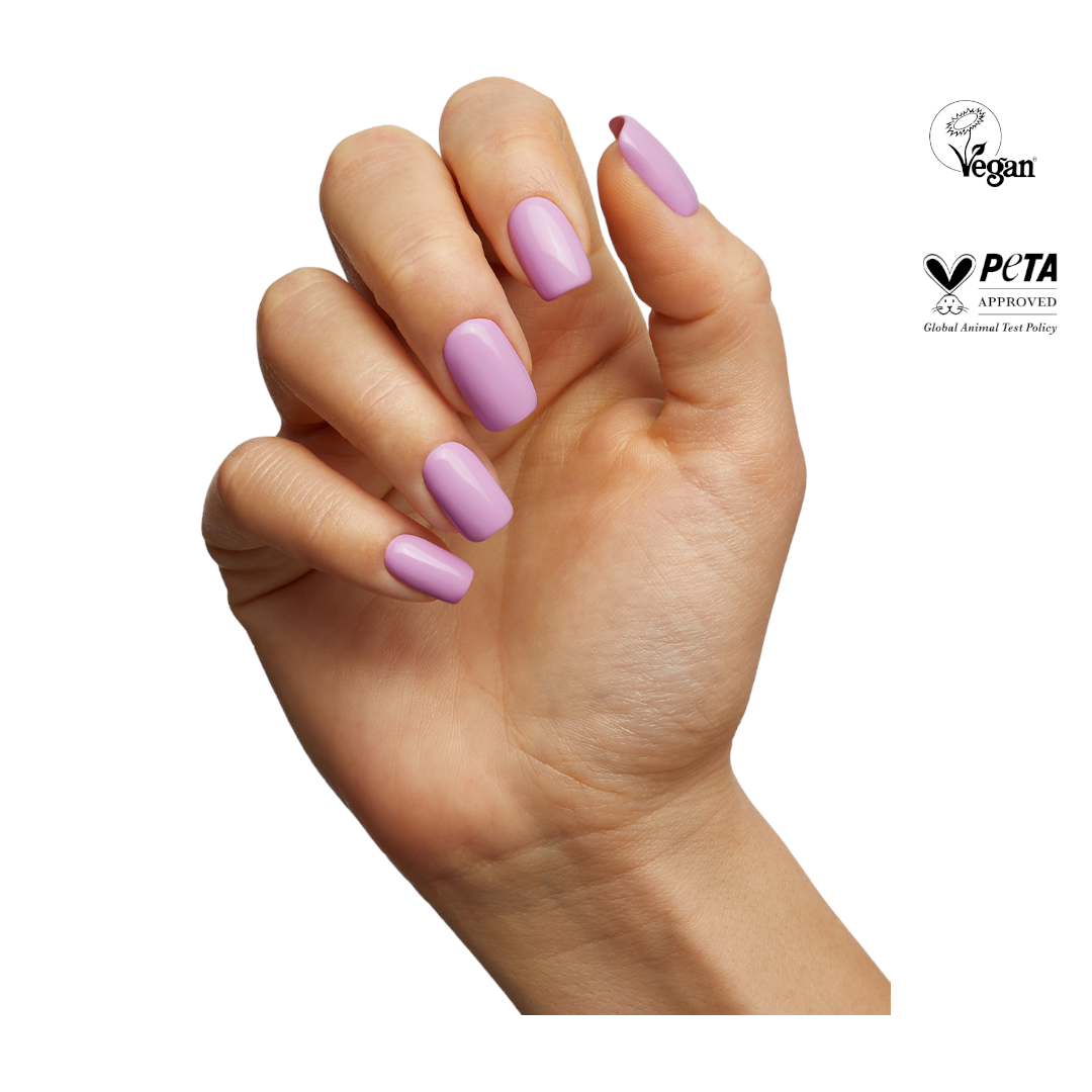 The Gel Bottle Hema-Free Paint, Milkshake 717, Lavender Lilac Gel Nail Polish, the gel bottle canada​, gel in the bottle​, the gel bottle inc​, vegan near me​, vegan​, nail salons near me, nails for you