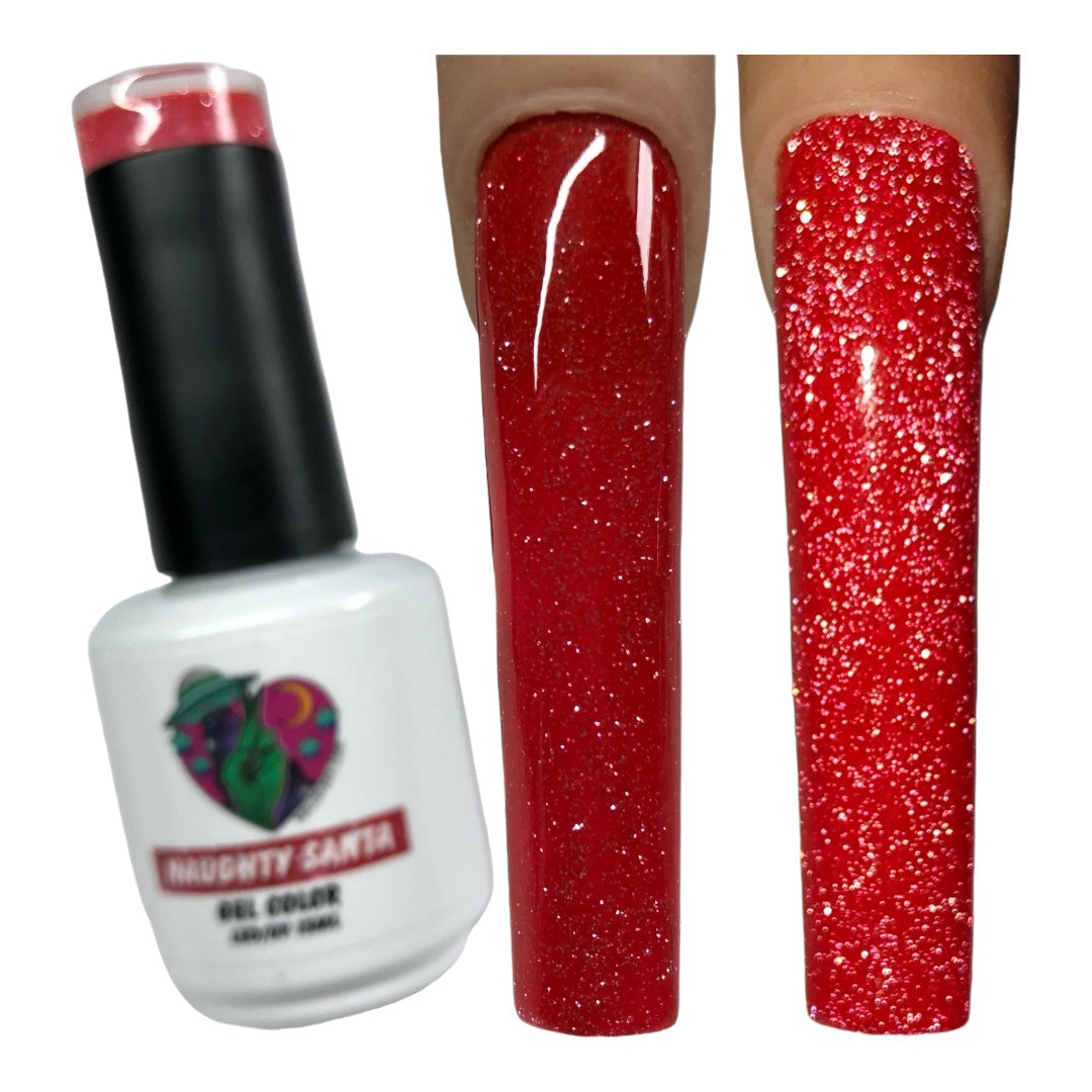 Cruelty Free Gel Polish - Naughty Santa | Nailz By Dev Canada, big toe nail art