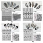 fingernail stickers, art nail stickers, CNBS Nail Stickers, Decals for Nails Fashion Brands
