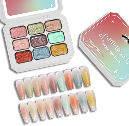 NAILPOP Patting & Solid Paint Gel Palette