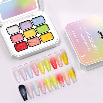 NAILPOP Patting & Solid Paint Gel Palette