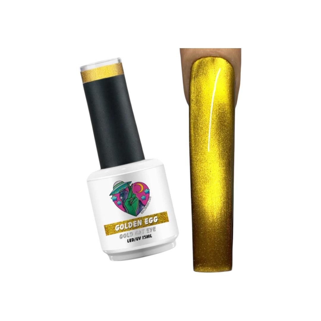 Nailz By Dev Cat Eye Gel Polish - Golden Egg