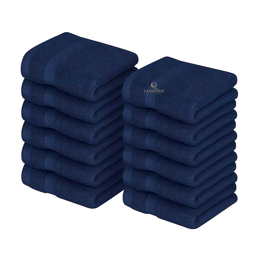 Navy Towels 16x27 (Pack of 12) Classique Nails Beauty Supply Inc.