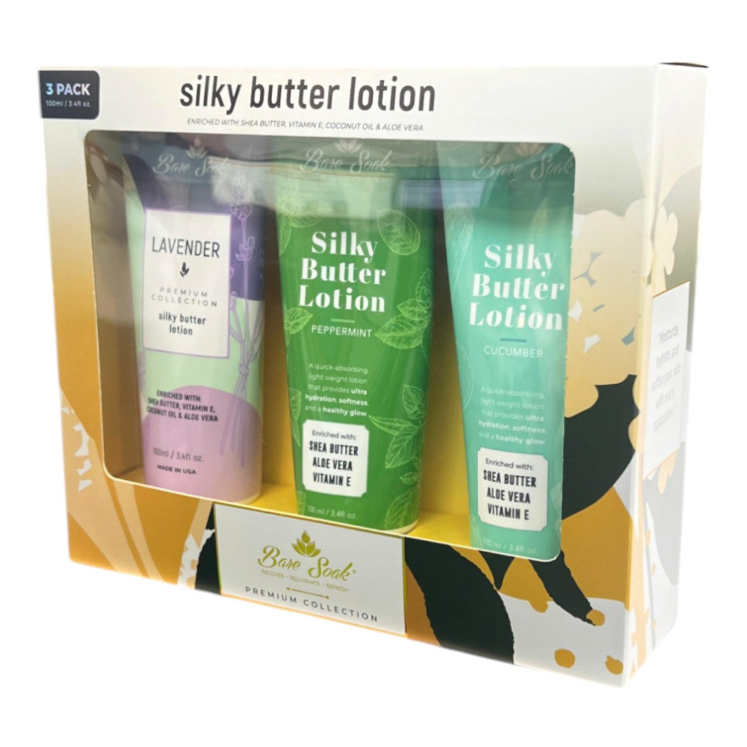 NuRevolution Bare Soak Silky Butter Lotion Gift Set 1 Classique Supply
