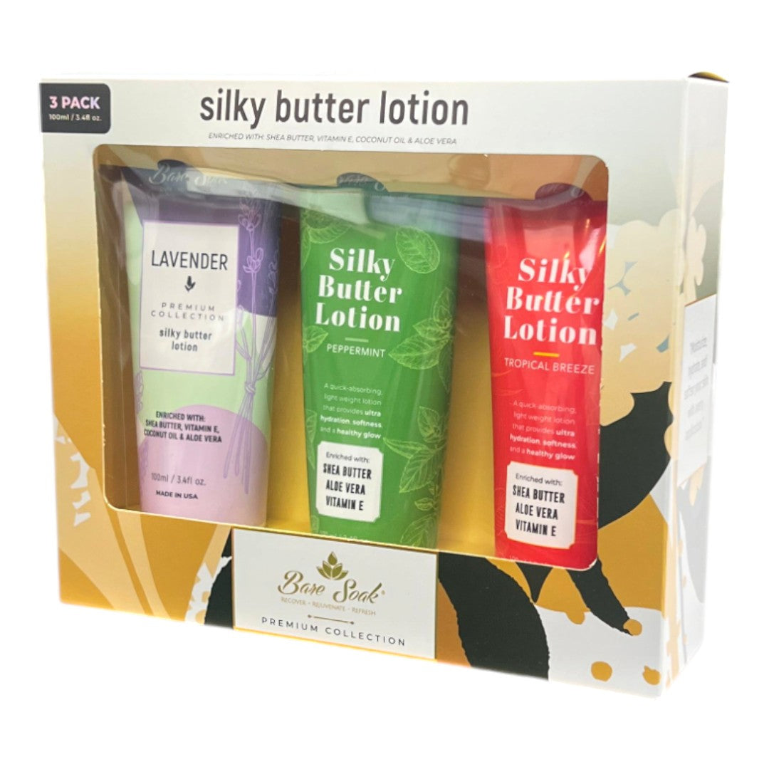 NuRevolution Bare Soak Silky Butter Lotion Gift Set 2 Classique Supply
